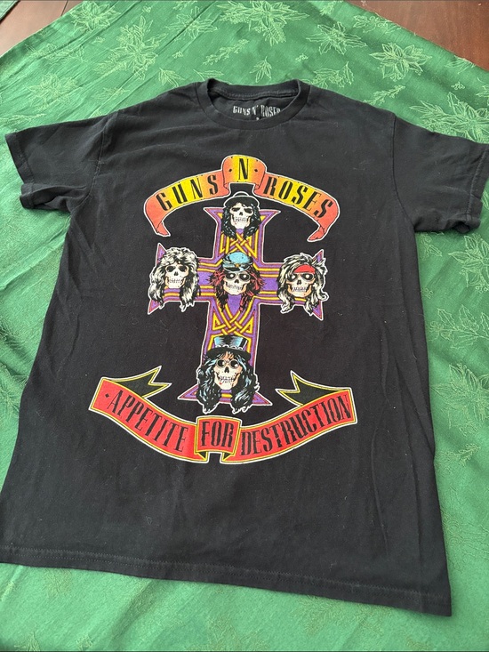 Guns and Roses Other - Guns N' Roses Black 'Appetite for Destruction' Short Sleeve Tee